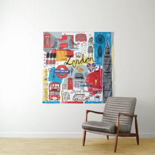 Londen, Engeland Wandkleed