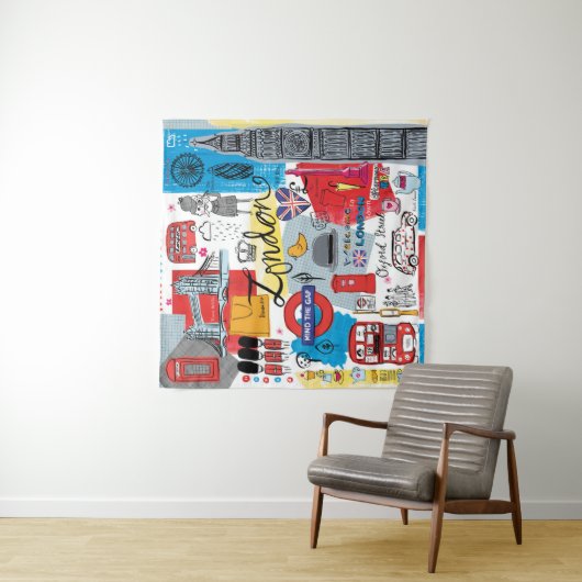 Londen, Engeland Wandkleed (In situ)