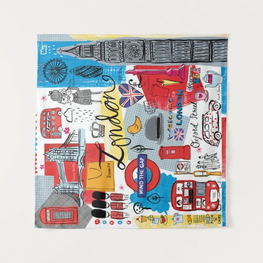 Londen, Engeland Wandkleed (Voorkant)