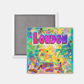 Londen Epochuurmagneet Magneet (Voorkant / Achterkant)