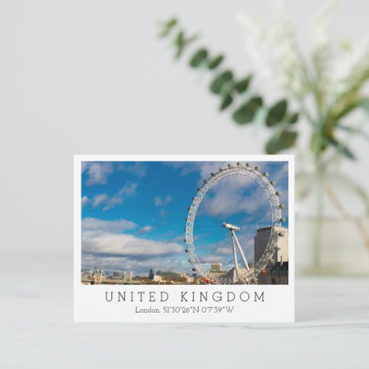 Londen Eye, Londen, Engeland Briefkaart (Staand voorkant)