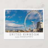 Londen Eye, Londen, Engeland Briefkaart (Voorkant)