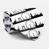 Londen Eye Skyline Stropdas (Opgerold)