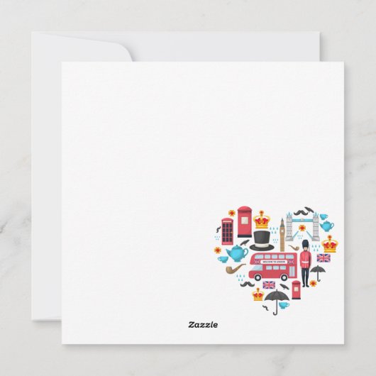 Londen Feestdagenkaart (Achterkant)