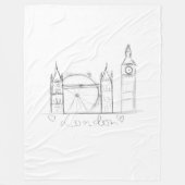 Londen Fleece Deken (Voorkant)