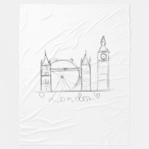 Londen Fleece Deken