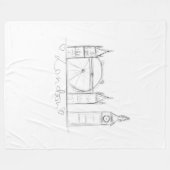 Londen Fleece Deken (Voorkant (Horizontaal))