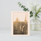  Londen, Fleet Street, St. Paul's Briefkaart (Staand voorkant)