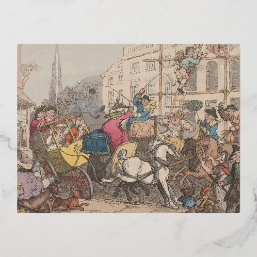 Londen - Folie Holiday Briefkaart (Voorkant)