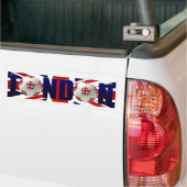 Londen Football Flag Bumpersticker (Op Truck)