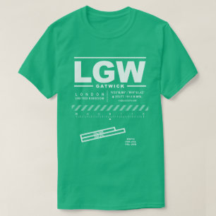 Londen Gatwick Airport LGW T-shirt