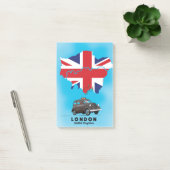 Londen geïllustreerde kaart reisposter post-it® notes (Kantoor)