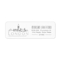 Londen gestileerde skyline |