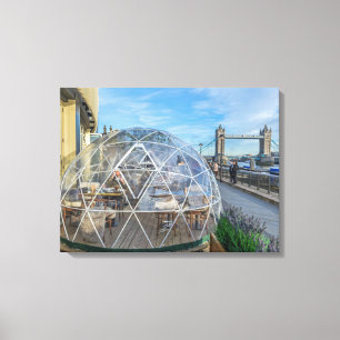 Londen gigantische iglo uitzicht canvas print