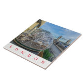 Londen gigantische iglo uitzicht keramische tegel tegeltje (Zijkant)