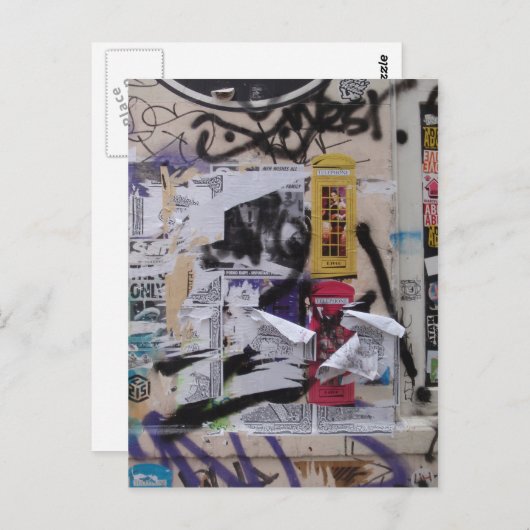 Londen Graffiti Briefkaart (Voorkant / Achterkant)