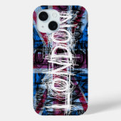Londen Graffiti Scratch iPhone Case (Achterkant)