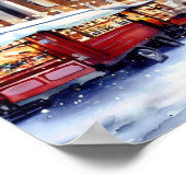 Londen-Greenwich Market in de sneeuw (C), Waterver Poster (Hoek)