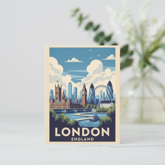  Londen Groot-Brittannië Brits oriëntatiepunt reiz Briefkaart (Staand voorkant)