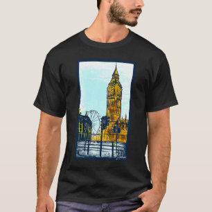 Londen Groot-Brittannië en Big Ben T-shirt