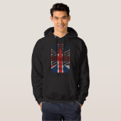 Londen,  grote bentoren met Britse vlag Hoodie (Voorkant volledig)