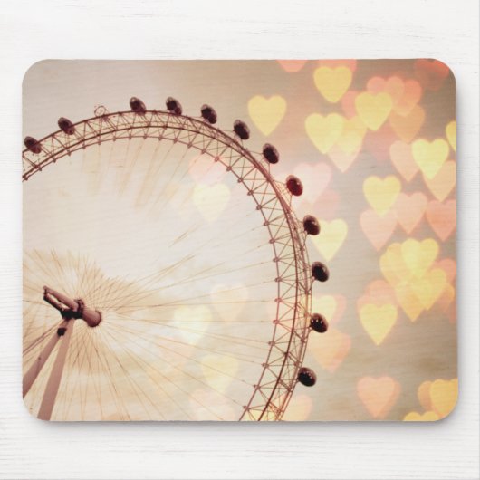 Londen | Grote foto van Ben, gefilterd, Nightime Muismat (Voorkant)