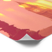 Londen | Grote foto van Ben, gefilterd, Nightime Poster (Hoek)