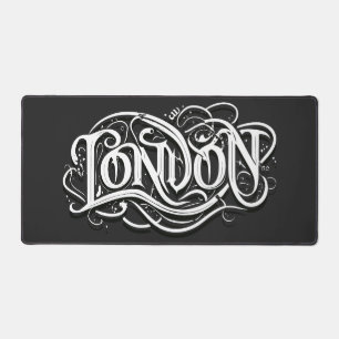 Londen Heavy Metal Calligrafie - Londen Metalheads Bureaumat