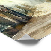 Londen-Highland Cemetery (B), Waterverf Poster (Hoek)