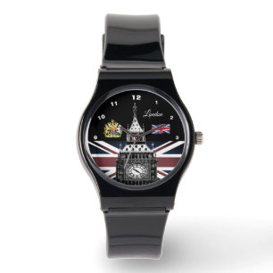  Londen horloge, Embleem, Britse vlag / sport Horloge