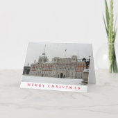 Londen Horse Guards Parade weergave kerstkaart  Feestdagen Kaart (Voorkant)