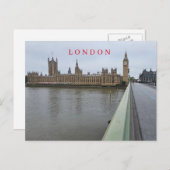 Londen Houses of Parliament ansichtkaart Briefkaart (Voorkant / Achterkant)