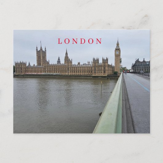 Londen Houses of Parliament ansichtkaart Briefkaart (Voorkant)