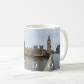 Londen Huizen van het Parlement uitzicht mok (Voorkant rechts)