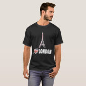 Londen - I Love London - I Heart London Funny Eiff T-shirt (Voorkant volledig)
