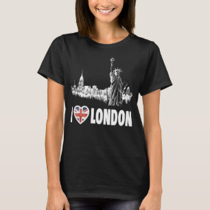 Londen - I Love London - I Heart London Funny Libe T-shirt