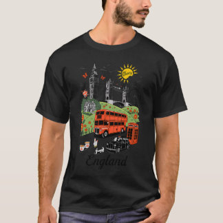 Londen Iconen Engelse Landmerken T-shirt