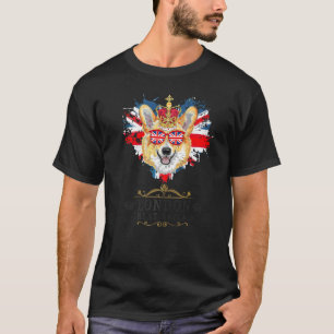 Londen Idee Voor Kinderen Met Union Jack Vlag Van T-shirt