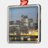 Londen: Ik hou van Londen Metalen Ornament (Links)