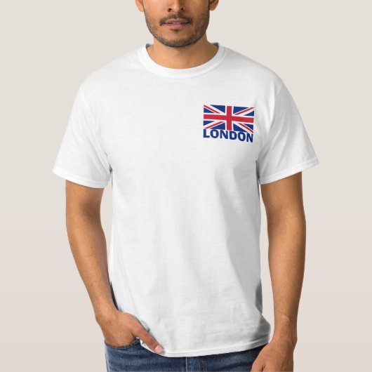 Londen in Blue T-shirt (Voorkant)