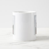 Londen in Clouds Red en Green Grote Koffiekop (Voorkant)