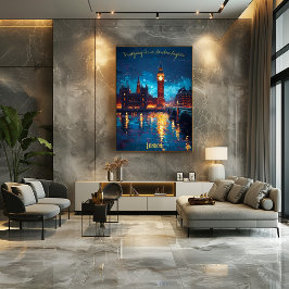 Londen in de schemering - Bridging Time en Beauty Poster