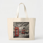 Londen in de winter grote tote bag (Voorkant)