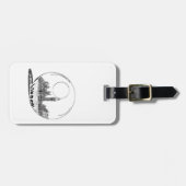 Londen in een glazen bal. bagagelabel (Voorkant horizontaal)