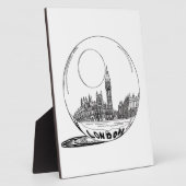 Londen in een glazen bal. fotoplaat (Zijkant)