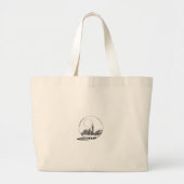 Londen in een glazen bal. grote tote bag (Voorkant)