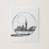 Londen in een glazen bal. legpuzzel (Verticaal)