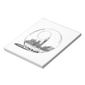 Londen in een glazen bal. notitieblok (Linkerzijde)