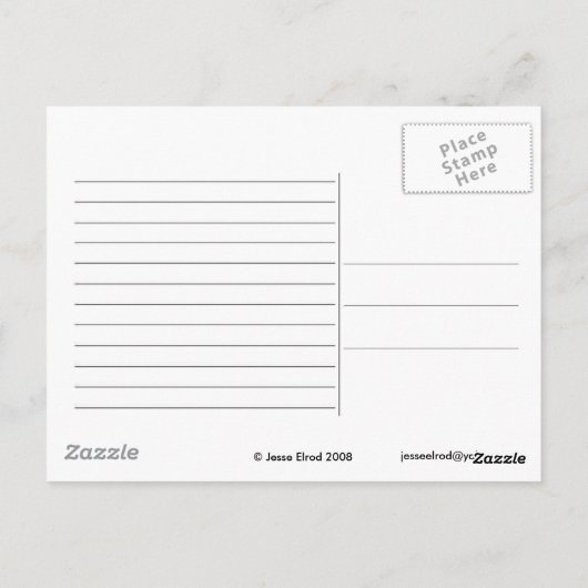 Londen in het park briefkaart (Achterkant)