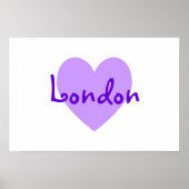 Londen in Paars Poster (Voorkant)